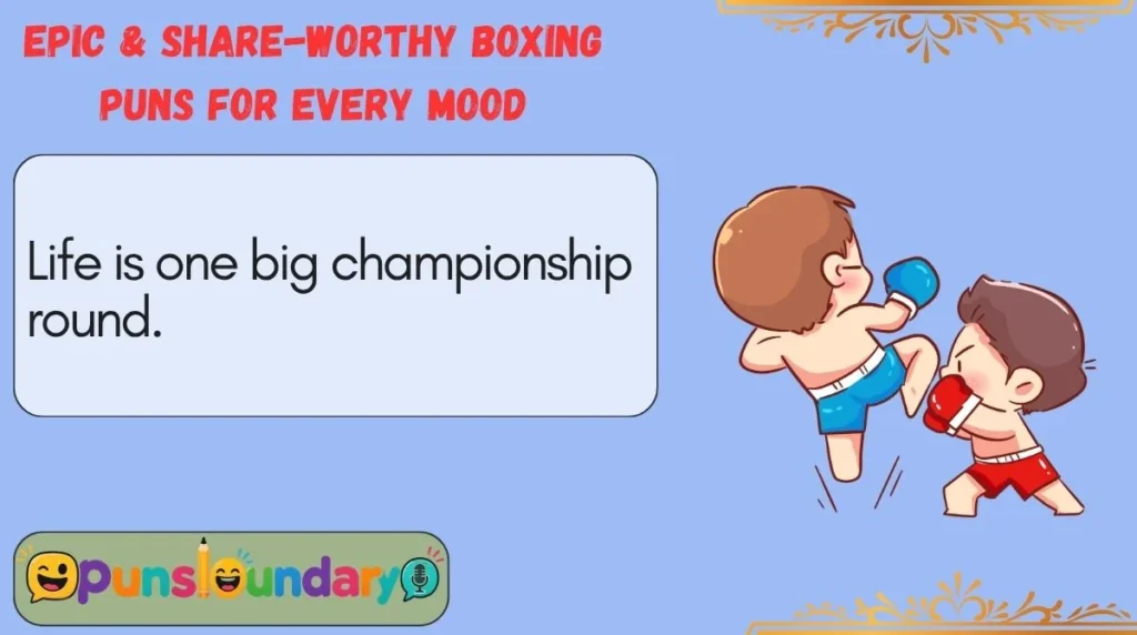 Epic & Share-Worthy Boxing Puns for Every Mood
