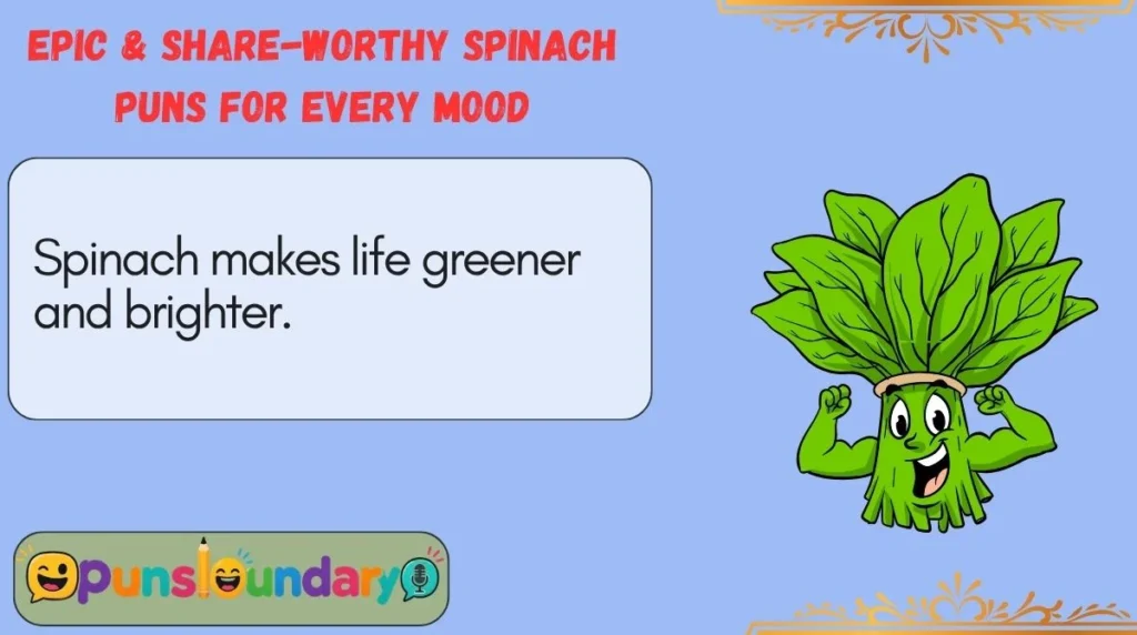 Epic & Share-Worthy Spinach Puns for Every Mood
