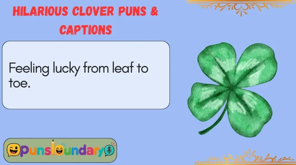 Hilarious Clover Puns & Captions