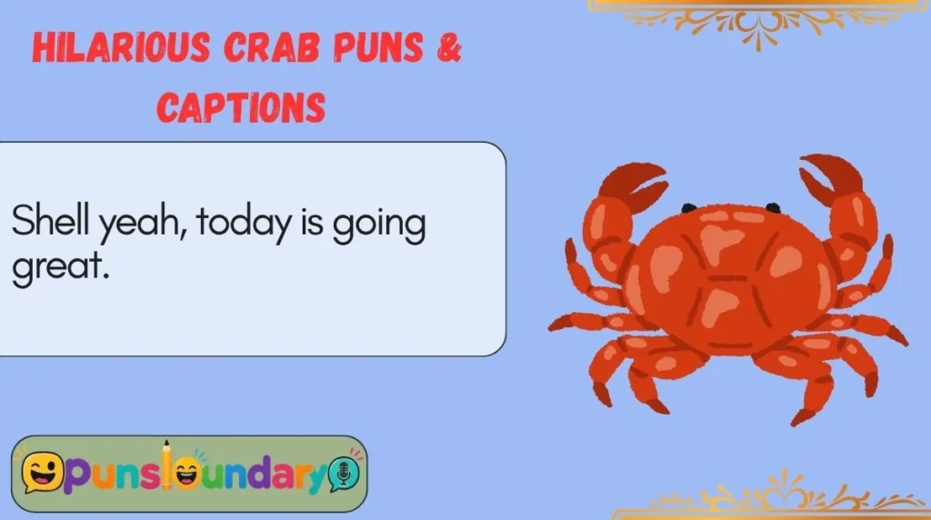 Hilarious Crab Puns & Captions