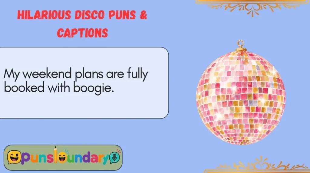 Hilarious Disco Puns & Captions