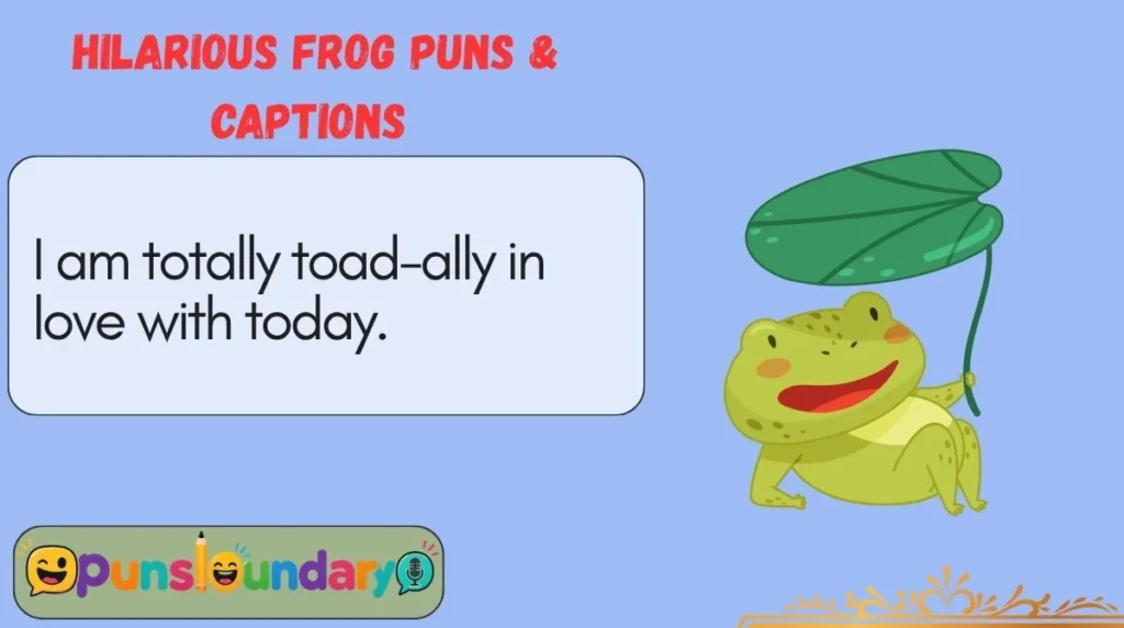 Hilarious Frog Puns & Captions