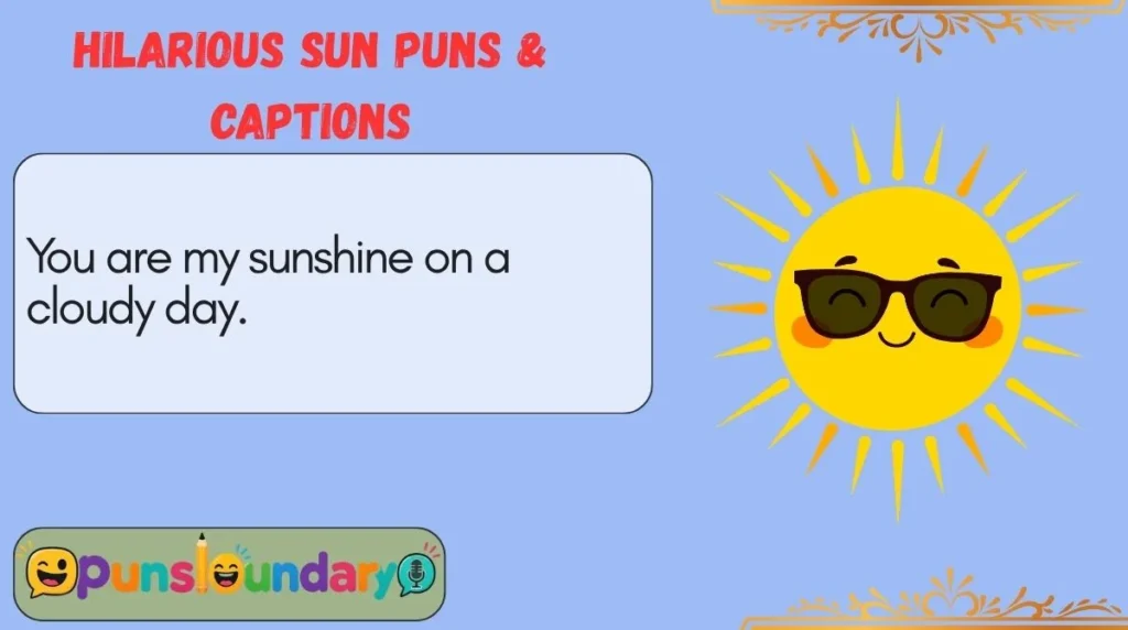Hilarious Sun Puns & Captions