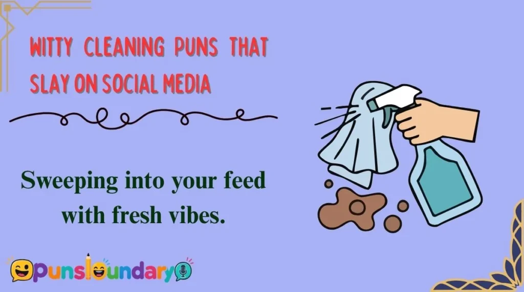 Witty Cleaning Puns That Slay on Social Media