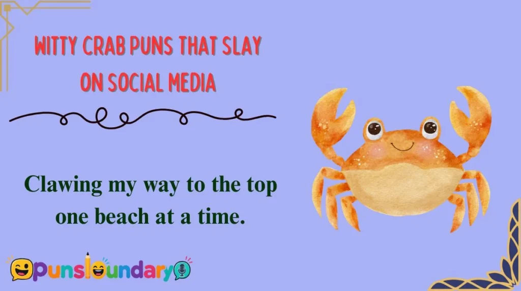 Witty Crab Puns That Slay on Social Media