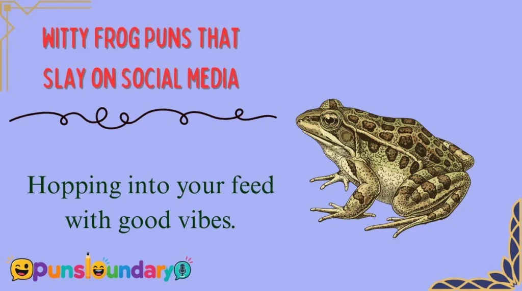 Witty Frog Puns That Slay on Social Media