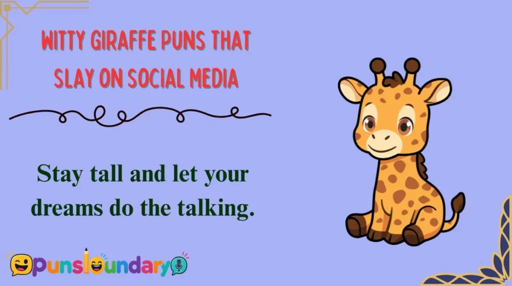 Witty Giraffe Puns That Slay on Social Media