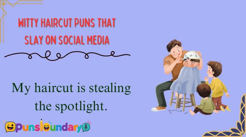 Witty Haircut Puns That Slay on Social Media