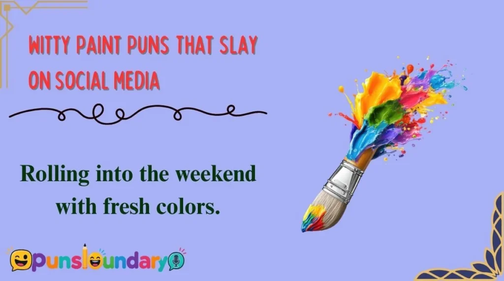 Witty Paint Puns That Slay on Social Media