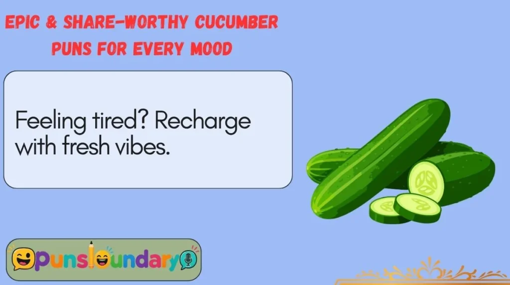 Epic & Share-Worthy Cucumber Puns for Every Mood