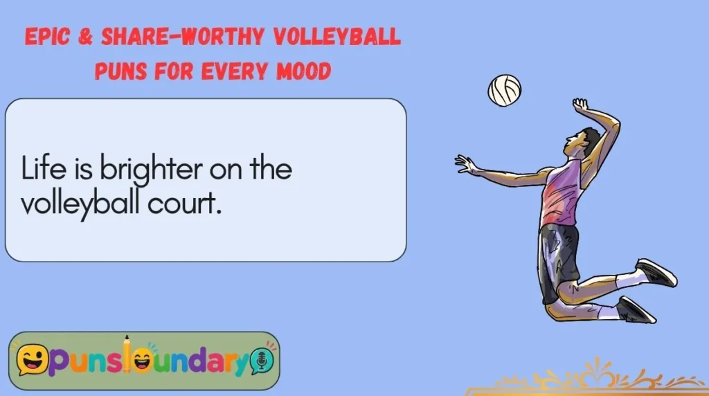 Epic & Share-Worthy Volleyball Puns for Every Mood