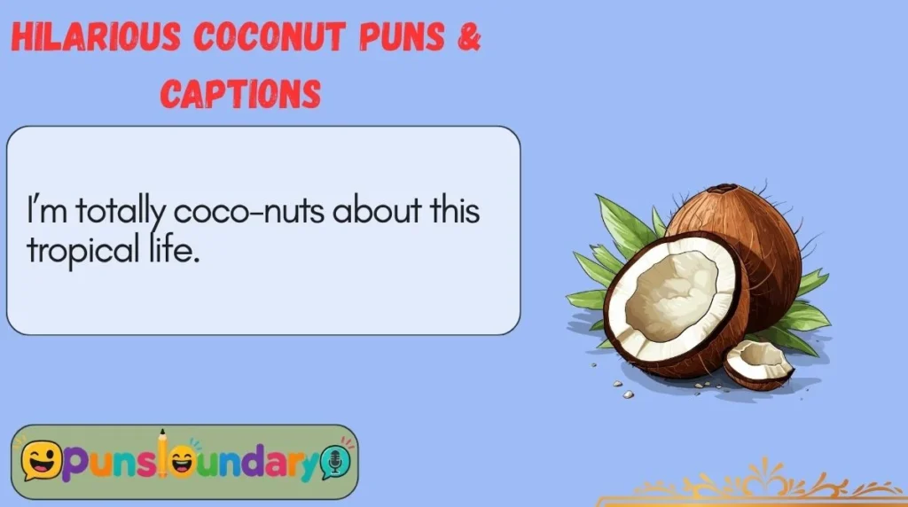 Hilarious Coconut Puns & Captions 
