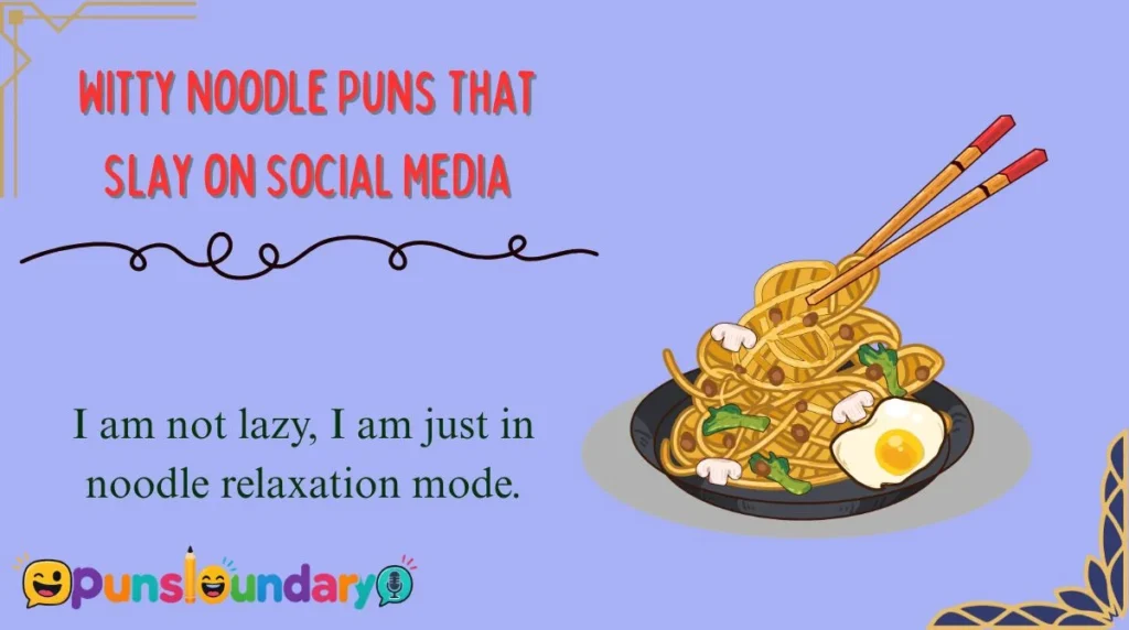 Witty Noodle Puns That Slay on Social Media