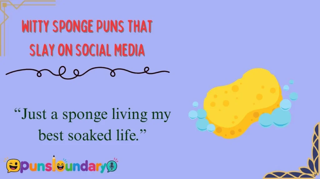 Witty Sponge Puns That Slay on Social Media